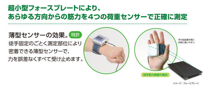 薄型の4点支持型センサー ミュータス F-1