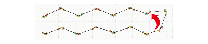 Uターン歩行が計測できます ウォークWay BW-1000